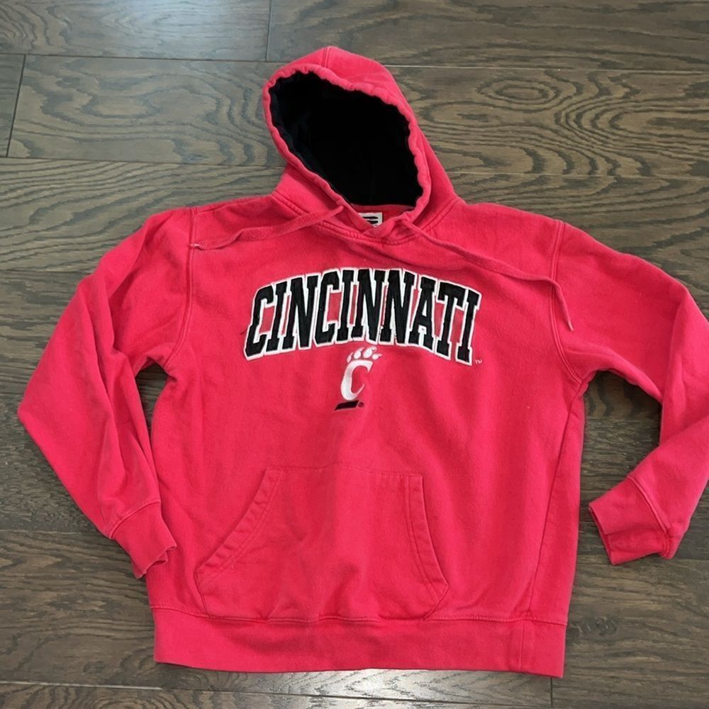 Cincinnati Bearcats sewn Red pullover Golf basketball football hoodie sweatshirt